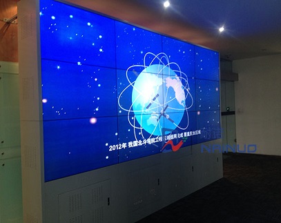 四川成都九州北斗科技公司3*4液晶拼接大屏幕展示墻項目